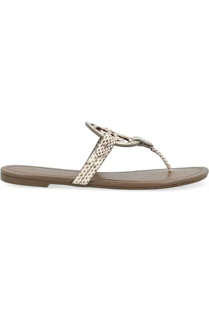 Tory Burch Sandalo Miller effetto pitonato