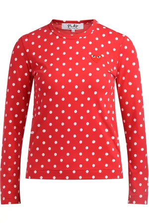 Comme des Garçons T-shirt Comme Des Garçons Play rossa a pois bianchi
