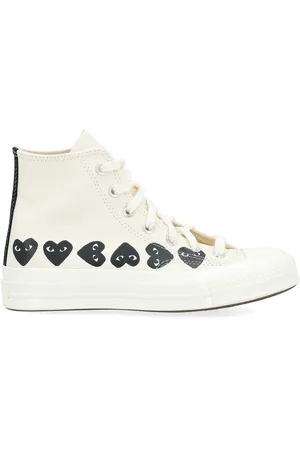 Comme des Garçons Sneaker alta Comme des Garçons Play x Converse con cuori neri