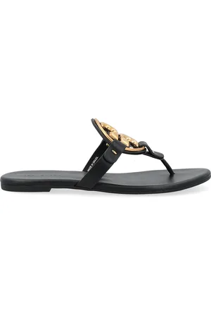 Tory Burch Sandalo Miller effetto metallizzato
