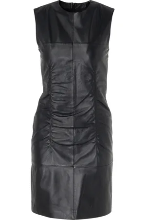 Sportmax Abito smanicato in nappa nera