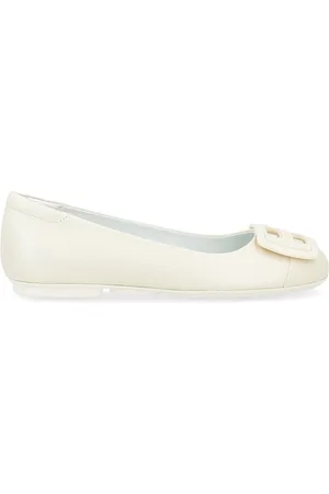 Hogan Ballerina H661 in pelle color avorio
