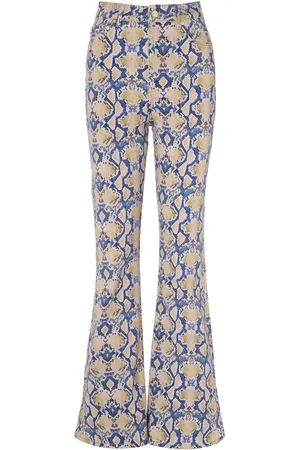 Ganni Jeans con stampa pitonata