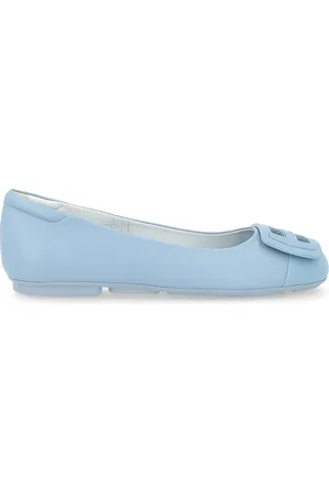 Hogan Ballerina H661 in pelle azzurra