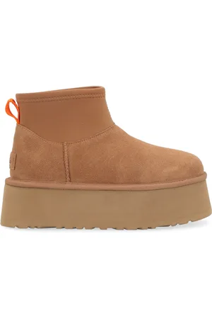 UGG Stivaletti Classic Mini Dipper in suede color cuoio