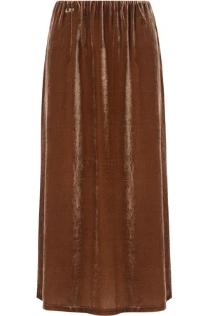 By Malene Birger Gonna midi modello Boshan in velluto