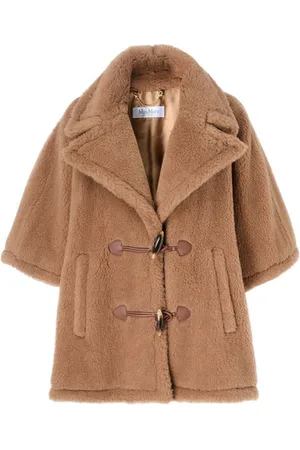 Max Mara Cappa corta modello George in teddy cammello
