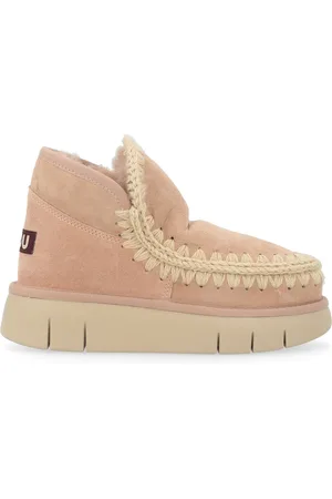 Mou Stivaletto Eskimo Bounce Sneaker in pelle di montone color cammello