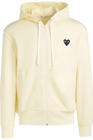 Comme des Garçons Felpa con cappuccio Comme Des Garçons Play avorio