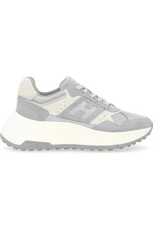 Hogan Sneaker Hi-Fi in suede color grigia