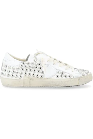 Philippe model Sneaker Paris X in pelle bianca e borchie