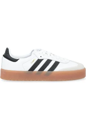 adidas Sneaker Sambae in pelle e nabuck bianca