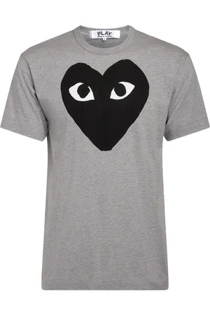Comme des Garçons T-Shirt Comme Des Garçons PLAY grigia con cuore nero