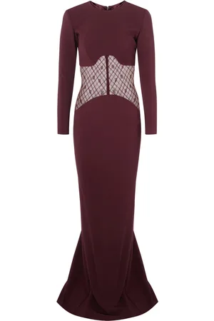 Elisabetta Franchi Abito red carpet in crêpe e nero