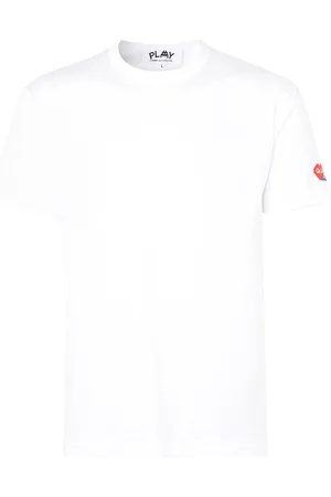 Comme des Garçons T-Shirt Comme des Garçons Play x Invader bianca