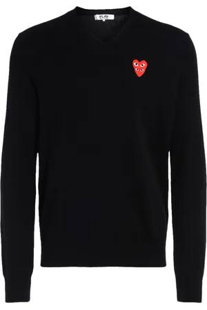 Comme des Garçons Maglione Comme Des Garçons PLAY con cuori sovrapposti