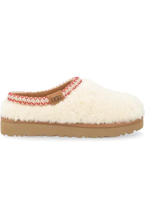 UGG Ciabatta Tasman Maxi Curly in montone bianca