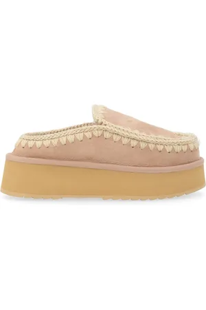 Mou Sabot Eskimo Platform in suede cammello