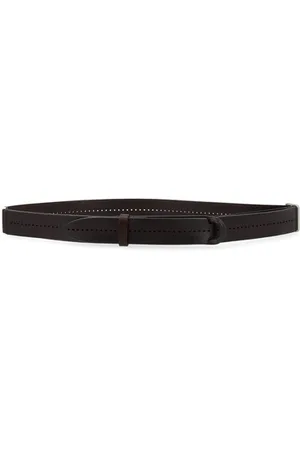 Orciani Cintura Nobuckle Bull Soft in cuoio color testa di moro