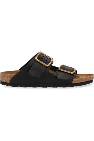 Birkenstock Sandalo Arizona Bold Gap in pelle traforata nera