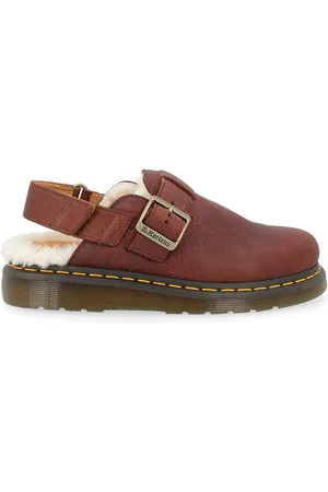 Dr. Martens Mules Jorge II Ambassador Faux Fur color cuoio