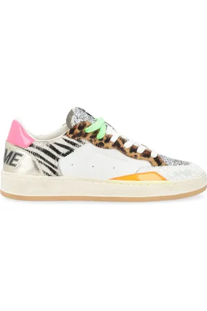 Crime london Sneaker Chelsea Wild Safari in pelle bianca