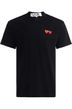 Comme des Garçons T-Shirt Comme Des Garçons PLAY nera con doppio cuore