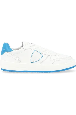 Philippe model Sneaker Nice in pelle bianca e bluette