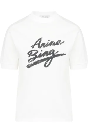 ANINE BING T-Shirt in cotone color e nero