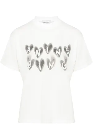 ANINE BING T-Shirt in jersey e nero