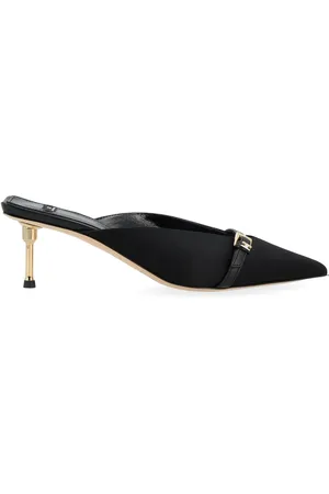 Elisabetta Franchi Mules con tacco in tessuto