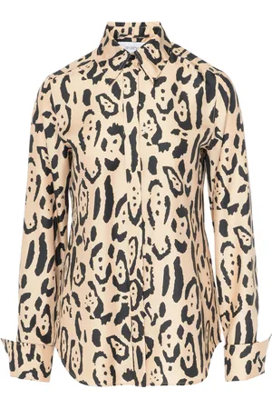 Sportmax Camicia Armony in seta animalier