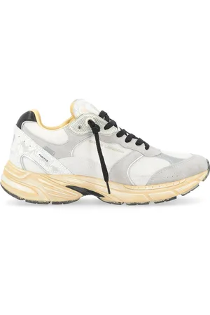 Crime london Sneaker Fugitive in suede e tessuto e bianco