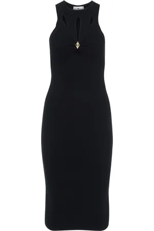 Elisabetta Franchi Abito a costine cut out
