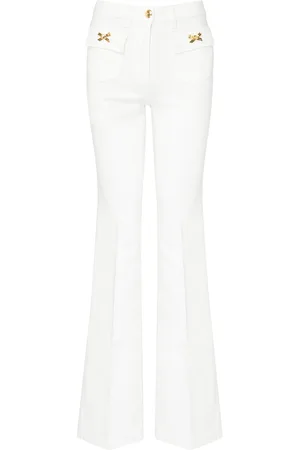 Elisabetta Franchi Pantalone in cotone con fiocchi