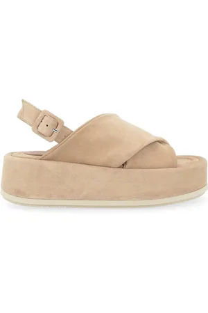 Paloma Barceló Sandalo Paloma Barcelò Basima in suede beige