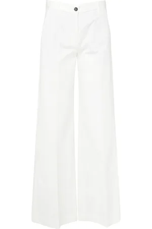 Nine In The Morning Pantalone Nadia in cotone latte