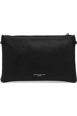 Gianni chiarini Borsa Clutch Hermy in pelle nera