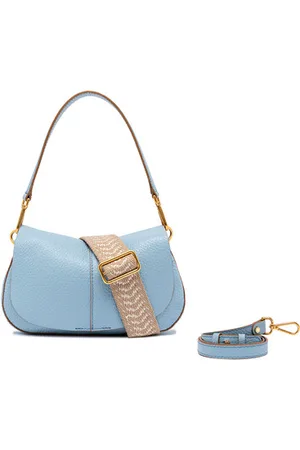 Gianni chiarini Borsa Helena Round in pelle azzurra