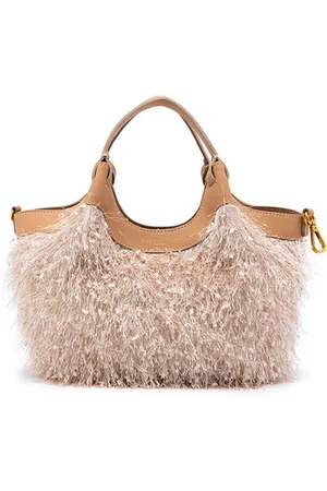 Gianni chiarini Borsa Dua in tessuto color crema