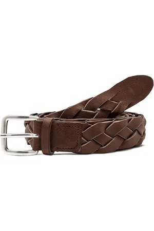 Gianni chiarini Cintura in pelle intrecciata color testa di moro