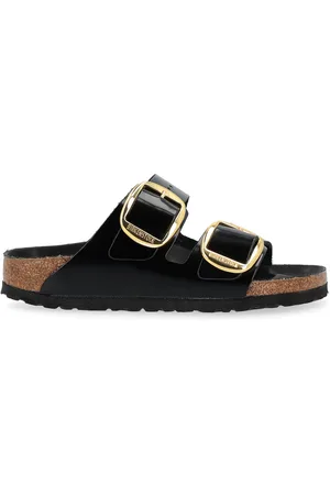 Birkenstock Sandalo Arizona Big Buckle in vernice nera
