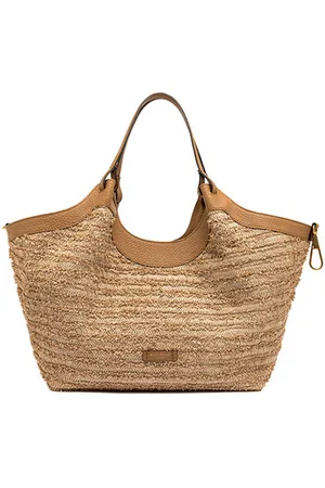Gianni chiarini Borsa Dua in paglia color naturale