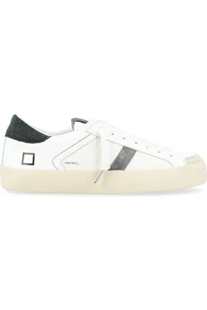 D.A.T.E. Sneaker Hill Low in pelle e nylon bianca