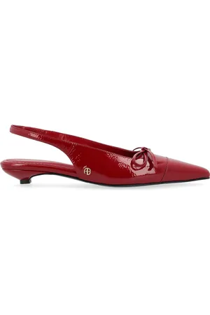 ANINE BING Slingback Zoey in vernice rossa