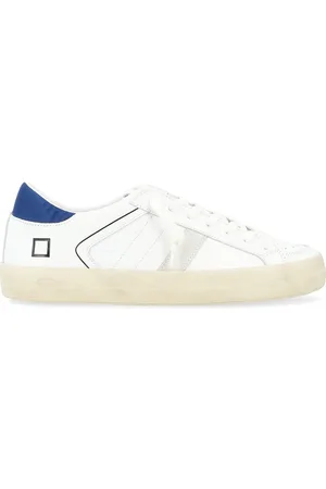 D.A.T.E. Sneaker Hill Low Half Sunset in pelle bianca