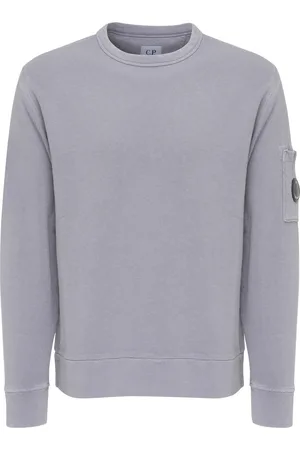 C.P. Company Felpa in cotone Malfilè color lavanda