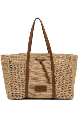 Gianni chiarini Borsa a spalla Victoria in tessuto color naturale