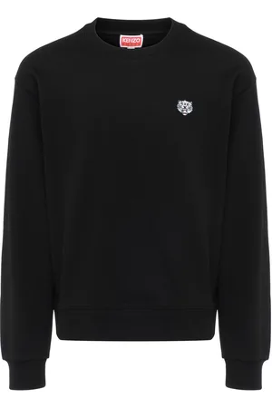 Kenzo Felpa Happy Tiger in cotone nera