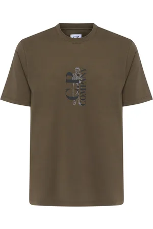 C.P. Company T-Shirt Vertical Logo in cotone
